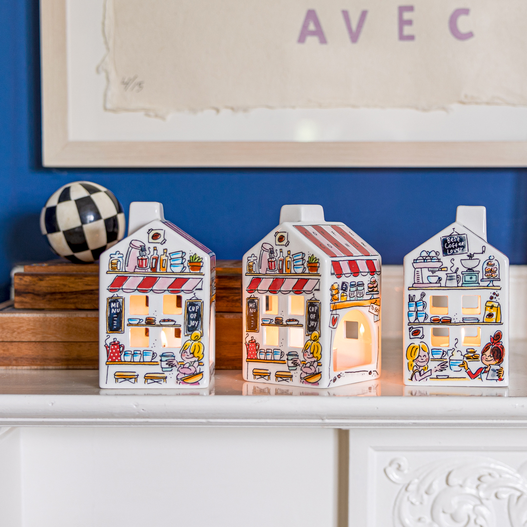 Theelicht huis Blond x Senseo