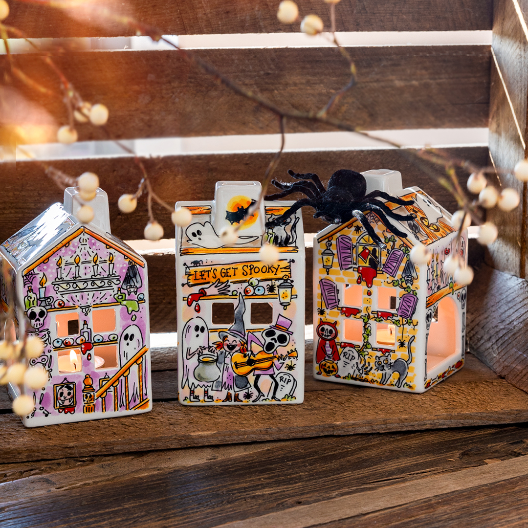Theelicht huis Halloween 