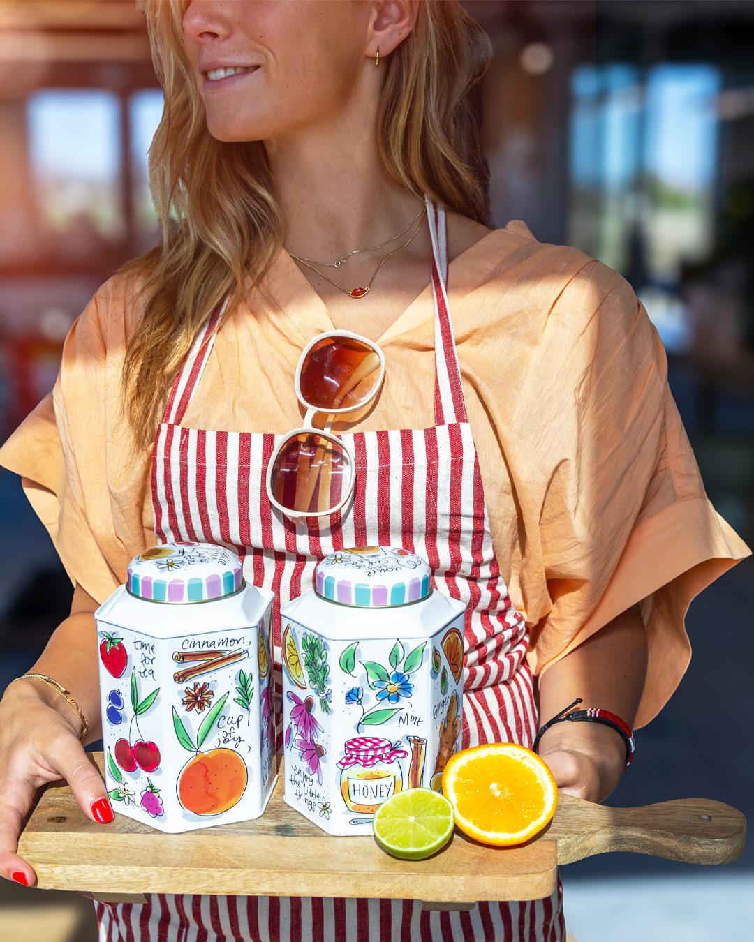 Theeblik Hexagon Taste of Summer Enjoy the little things