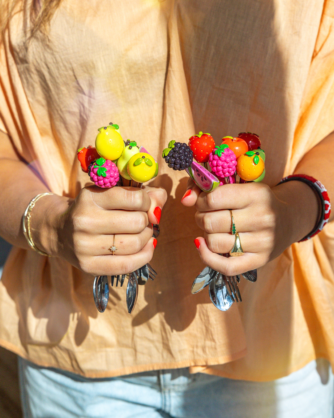 Cakevork Set Van 4 Taste of Summer Fruit